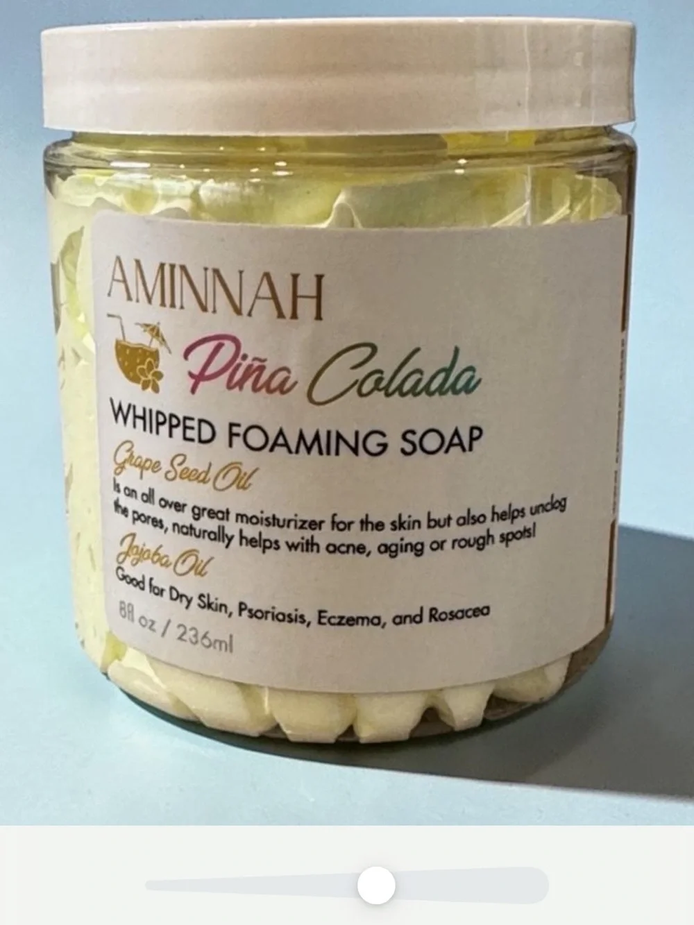 AMINNAH Piña Colada Whipped Foaming Soap